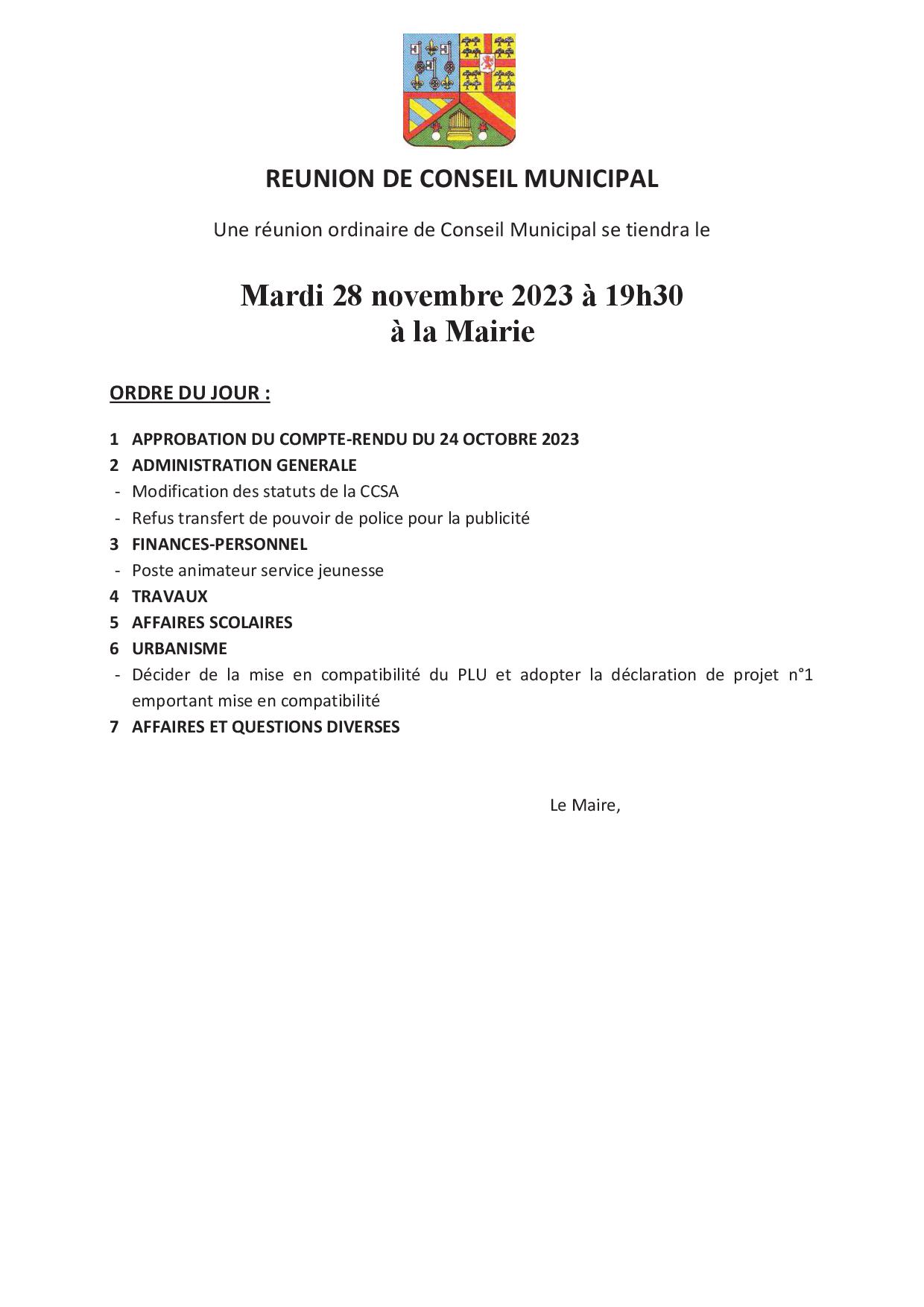 conseil municipal